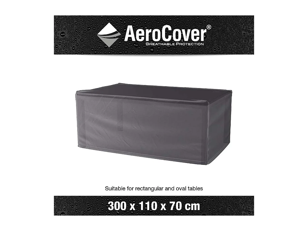 Housse de protection respirante pour table de jardin Pour table 300x110xH70 cm