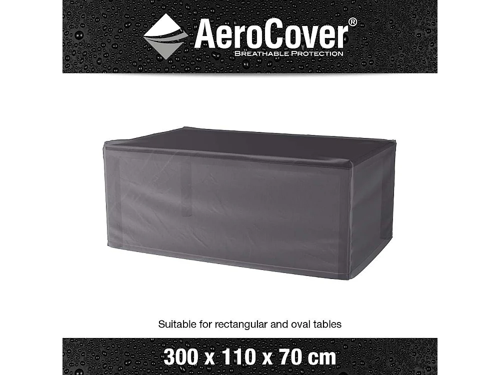 Housse de protection respirante pour table de jardin Pour table 300x110xH70 cm