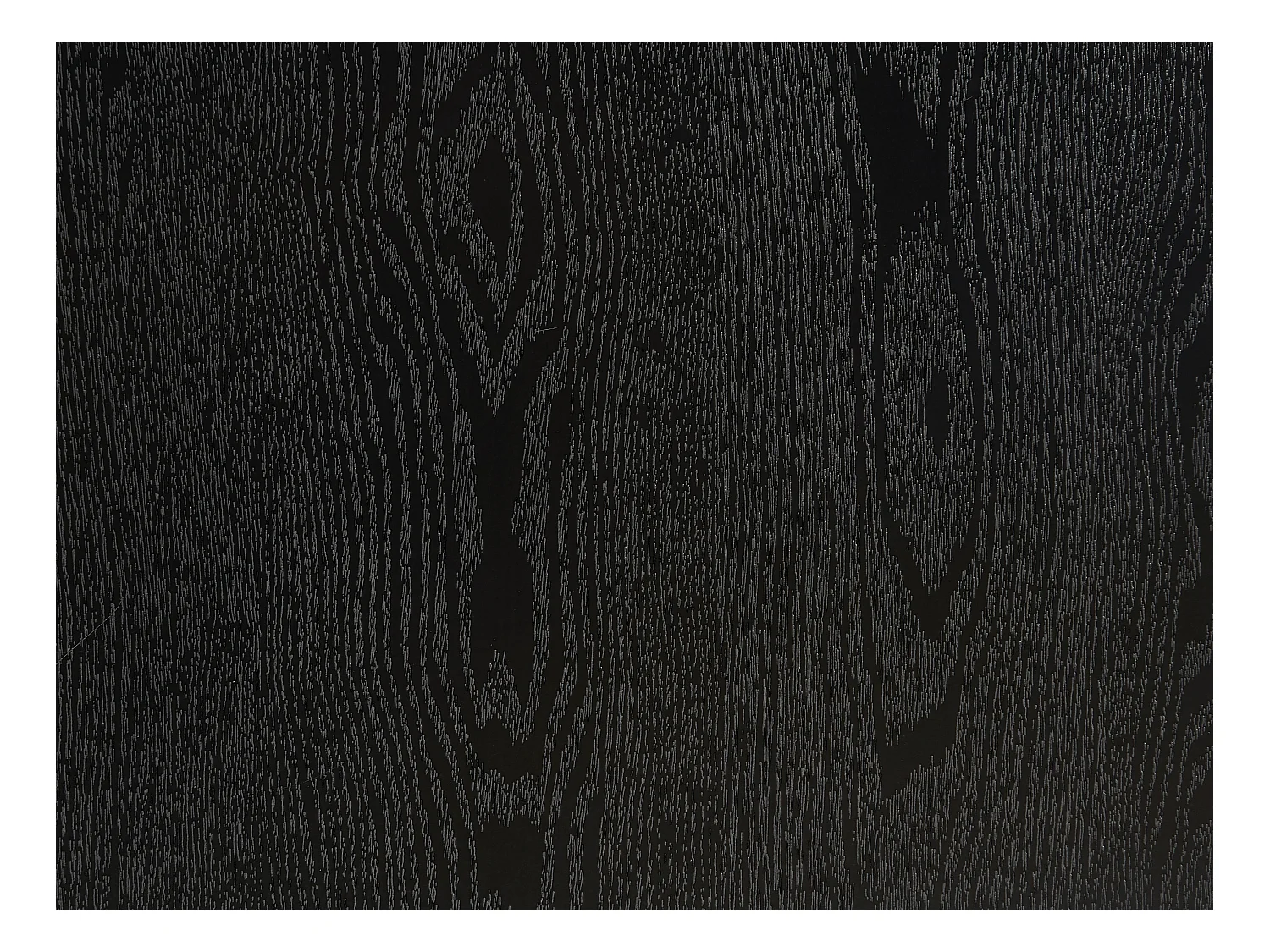 Uitschuifbare eettafel – 4 tot 8 personen – Mdf en staal – Zwart – KOMONI