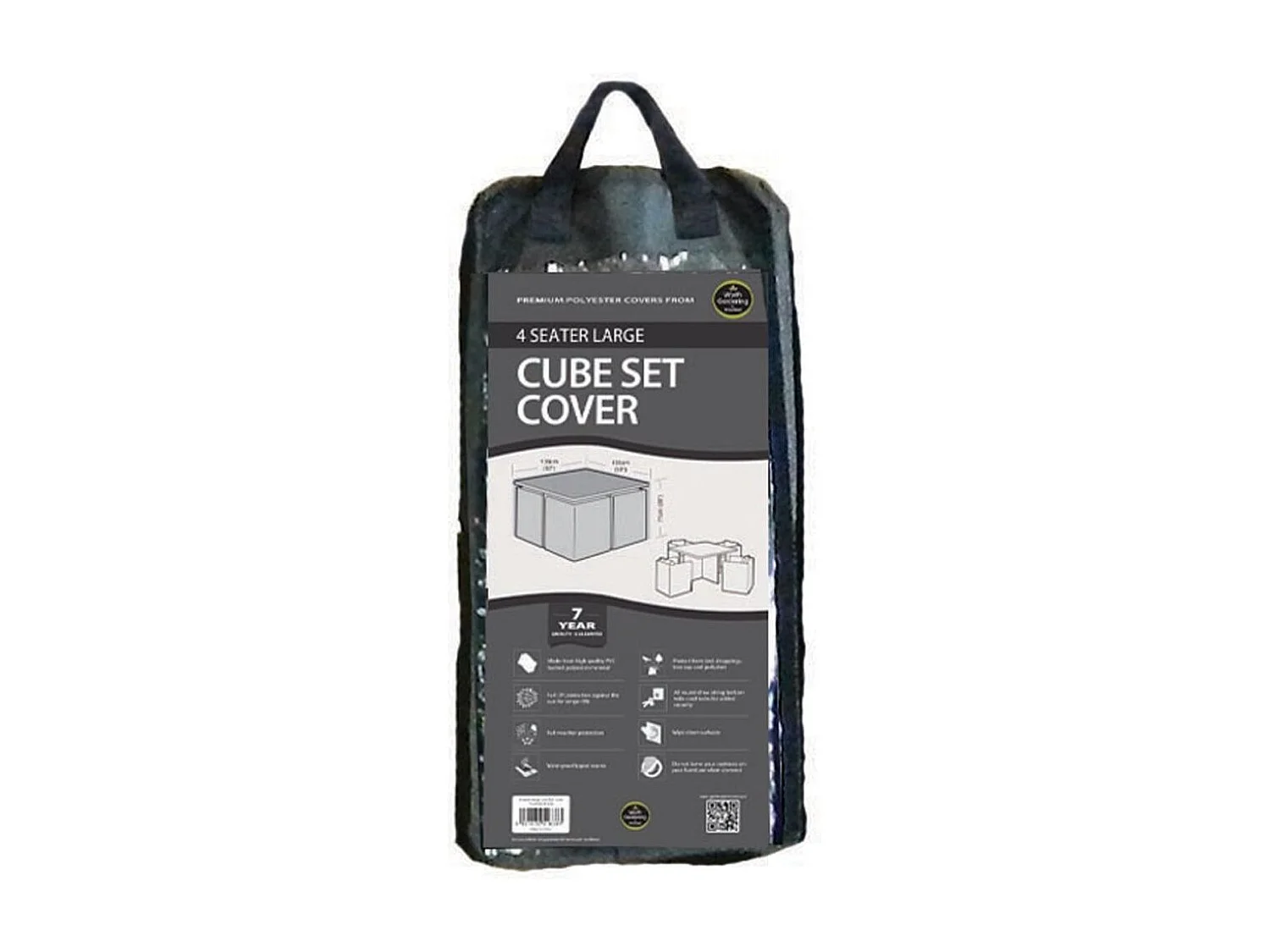 Quadratische würfelige Schutzhülle für Gartenmöbel