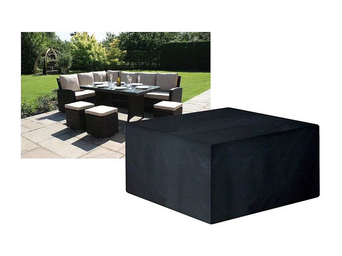 Schutzhülle Gartenmöbel quadratisch kompakt 300 cm lang