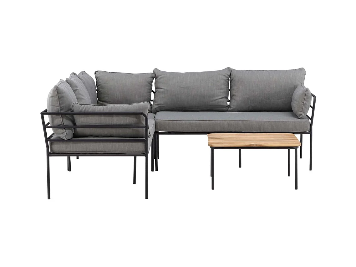 Penh Lounge-Set 2 Teile grau,natur.