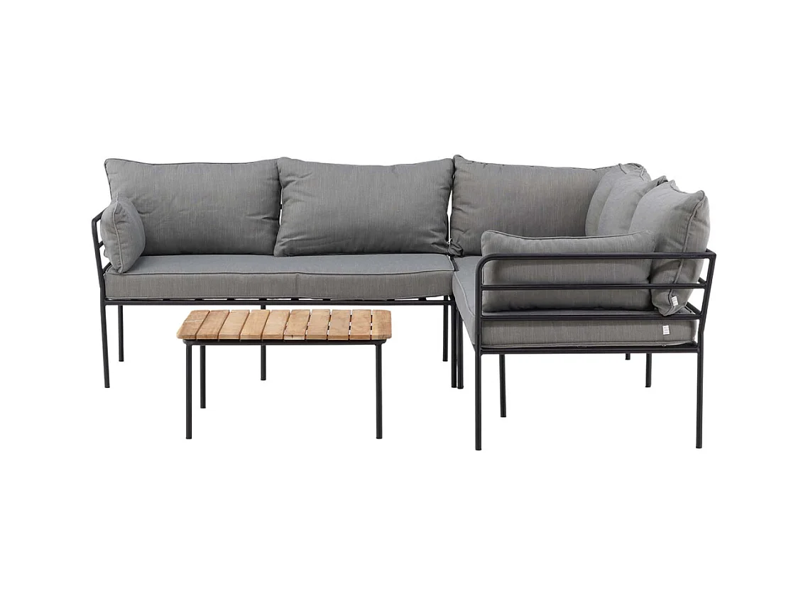 Penh Lounge-Set 2 Teile grau,natur.