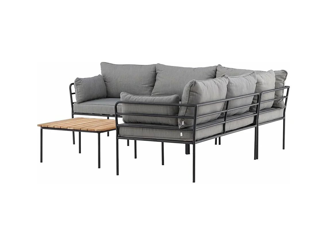 Penh Lounge-Set 2 Teile grau,natur.