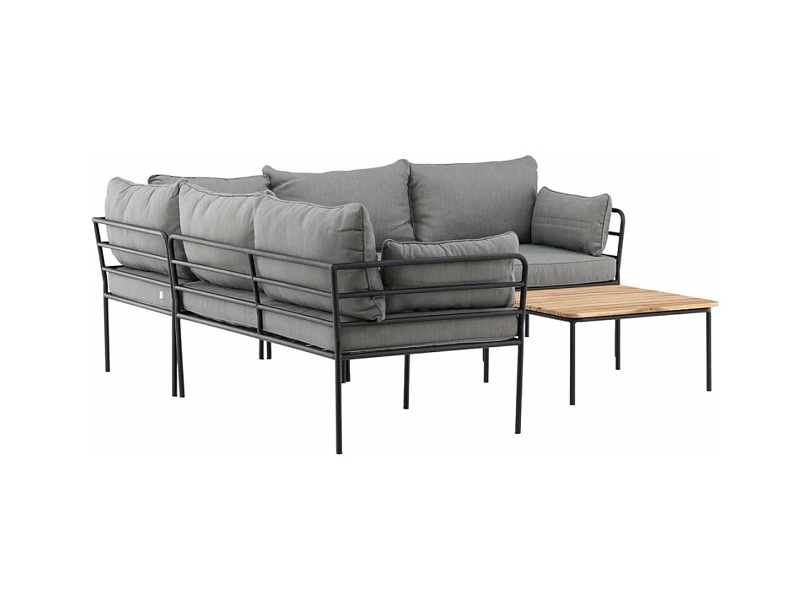 Penh Lounge-Set 2 Teile grau,natur.