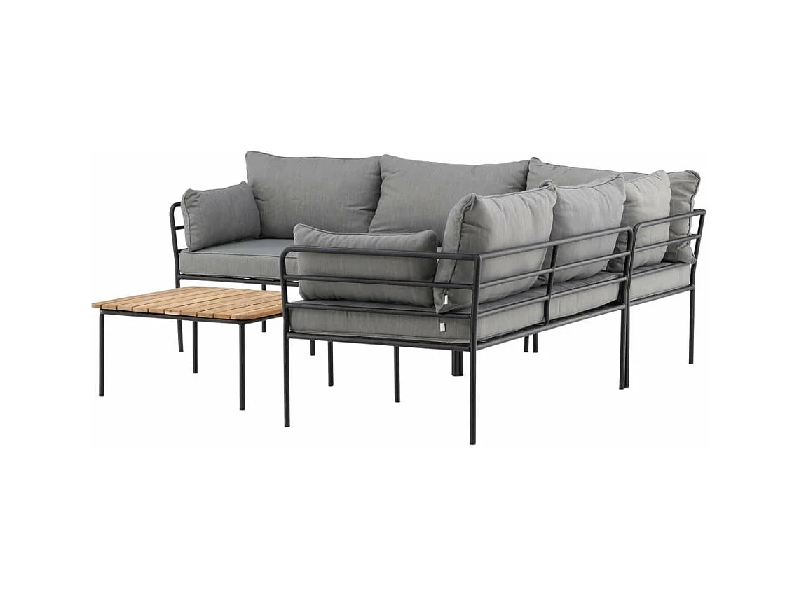 Penh Lounge-Set 2 Teile grau,natur.