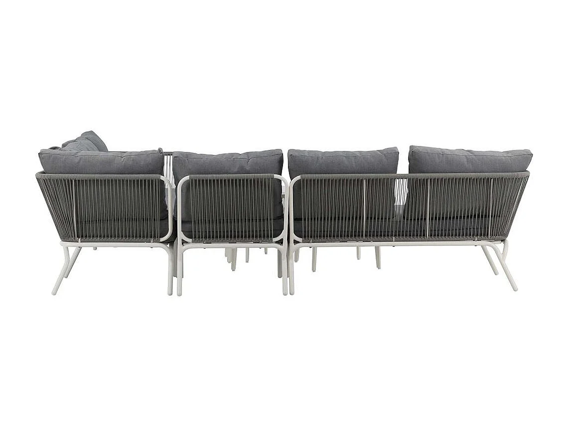 Roxo loungeset 4 delen grijs,wit.