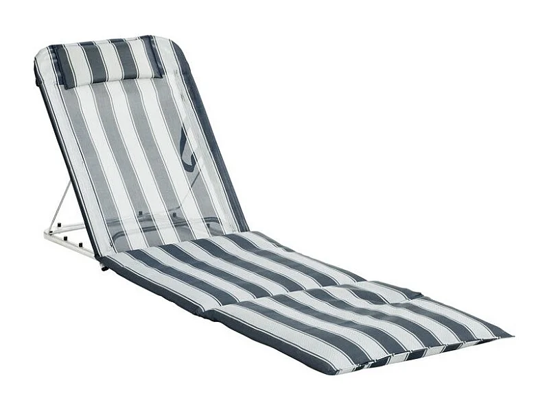 Strandrückenlehne "Banasal" (blau gestreift)