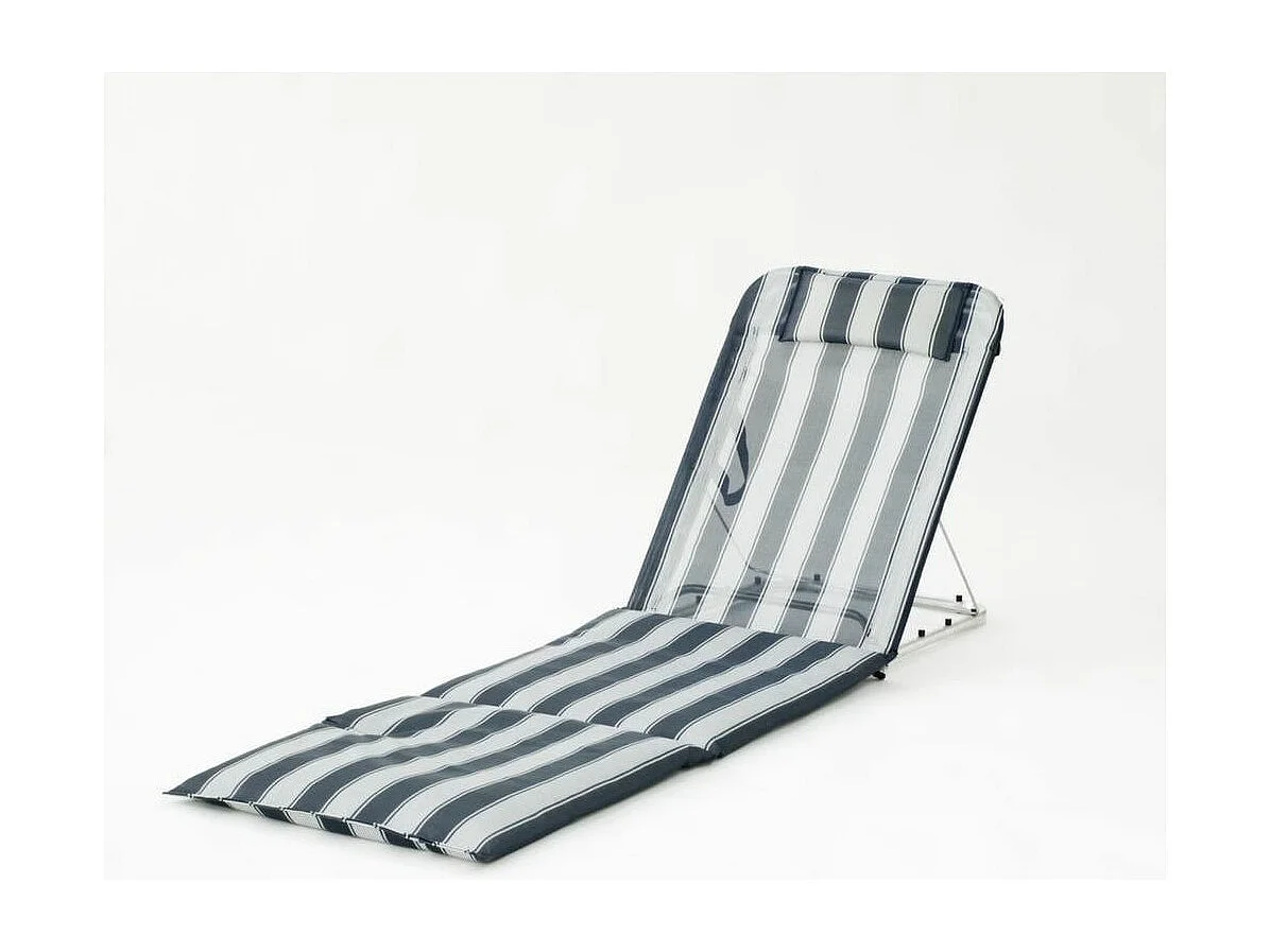 Strandrückenlehne "Banasal" (blau gestreift)