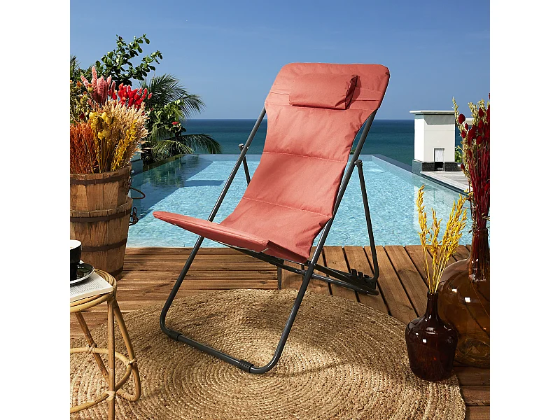 Transat Pliable Corfou Terracotta Orange