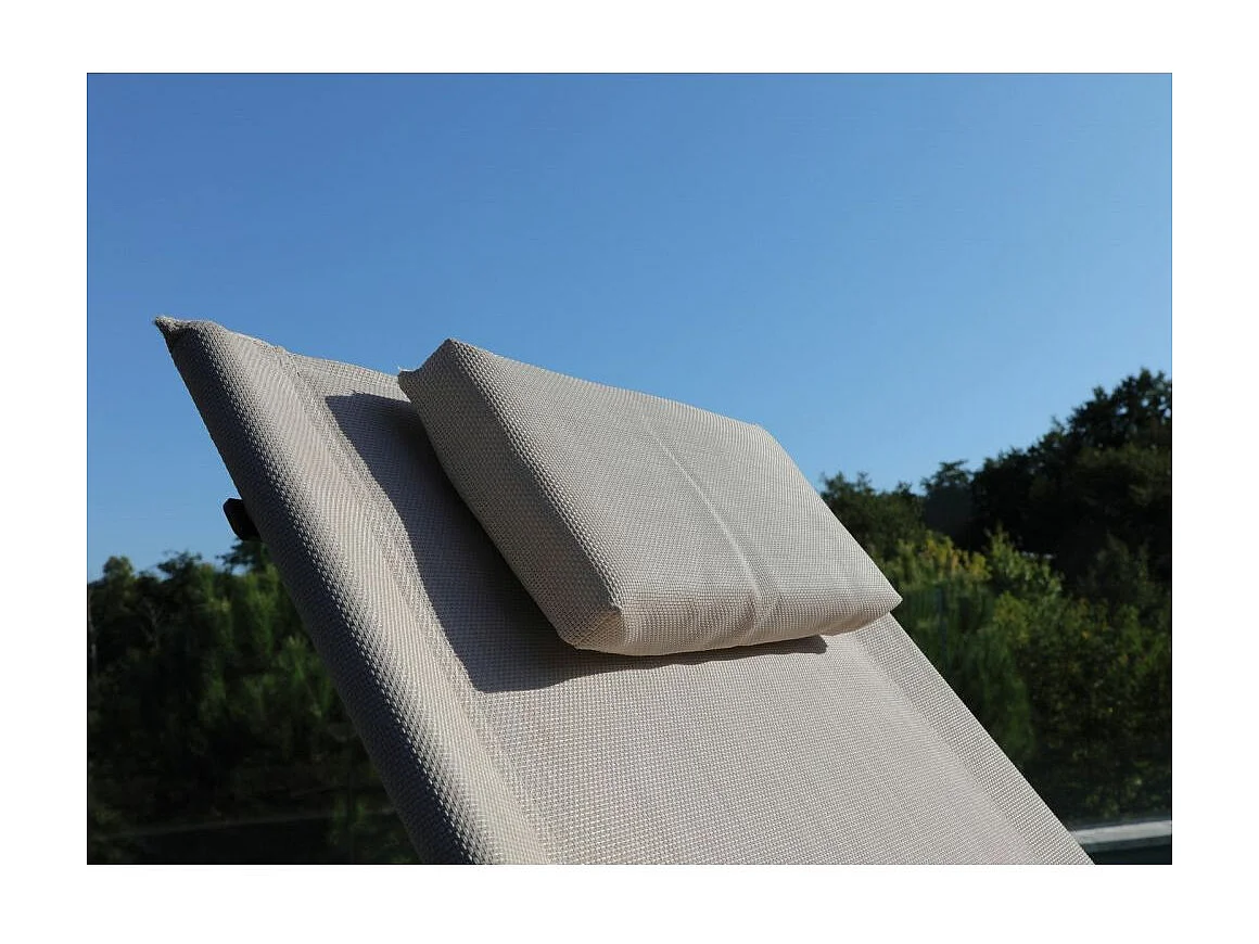 Lit de jardin suspendu en toile Liam