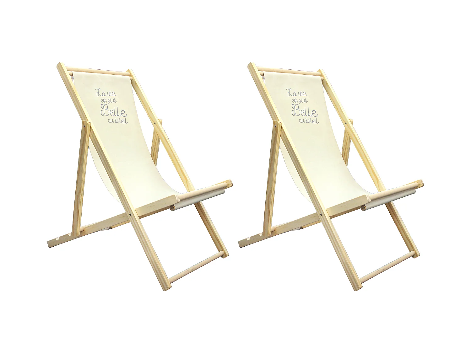 Chilienne Beige La Vie Est Belle - Lot De 2