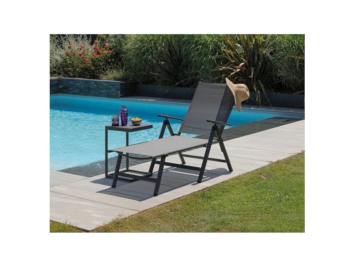 Transat pliant en aluminium Ciro