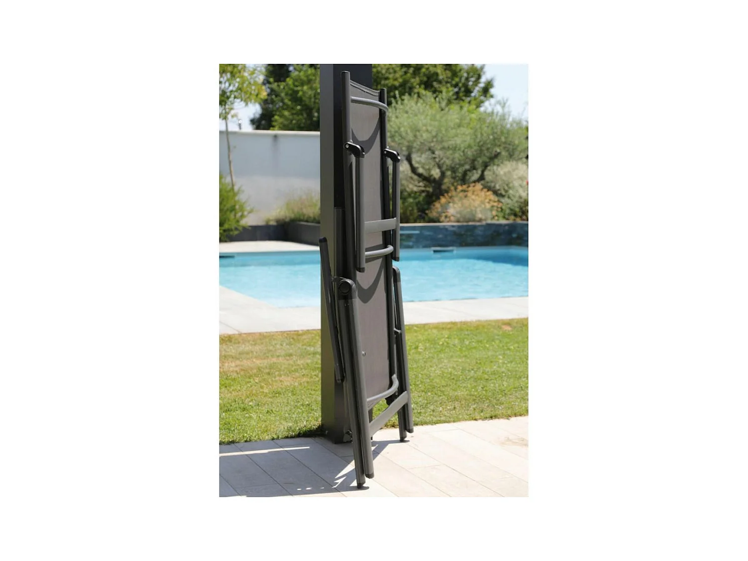 Transat pliant en aluminium Ciro