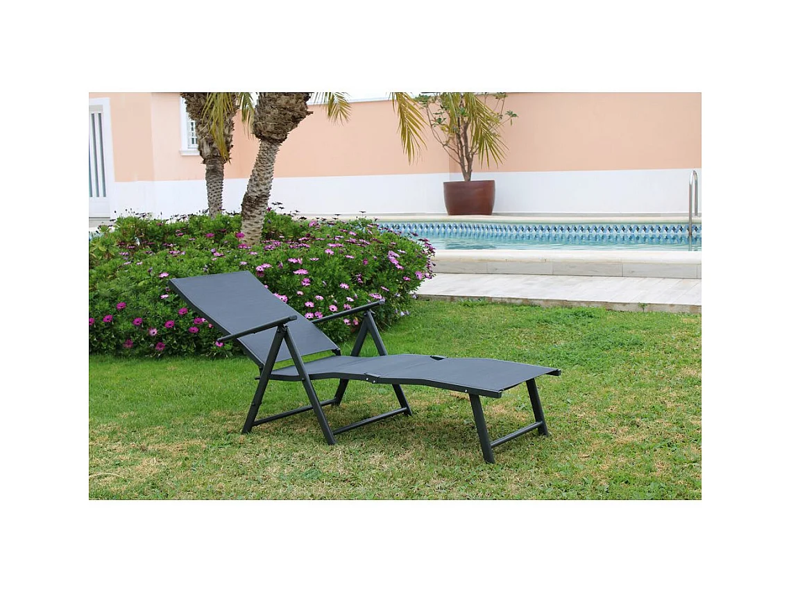 Bain de soleil pliable aluminium Tumbona Cama