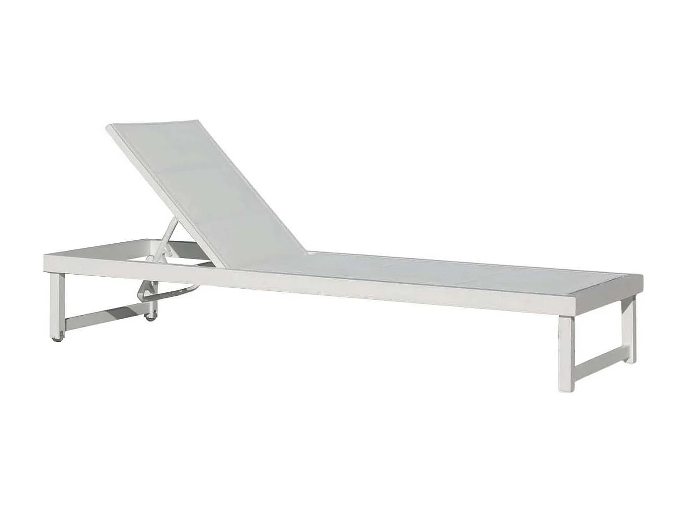 Bain de soleil en aluminium Cancun Blanc