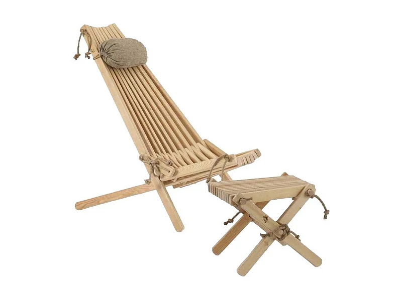 Chilienne scandinave avec repose-pieds Mélèze