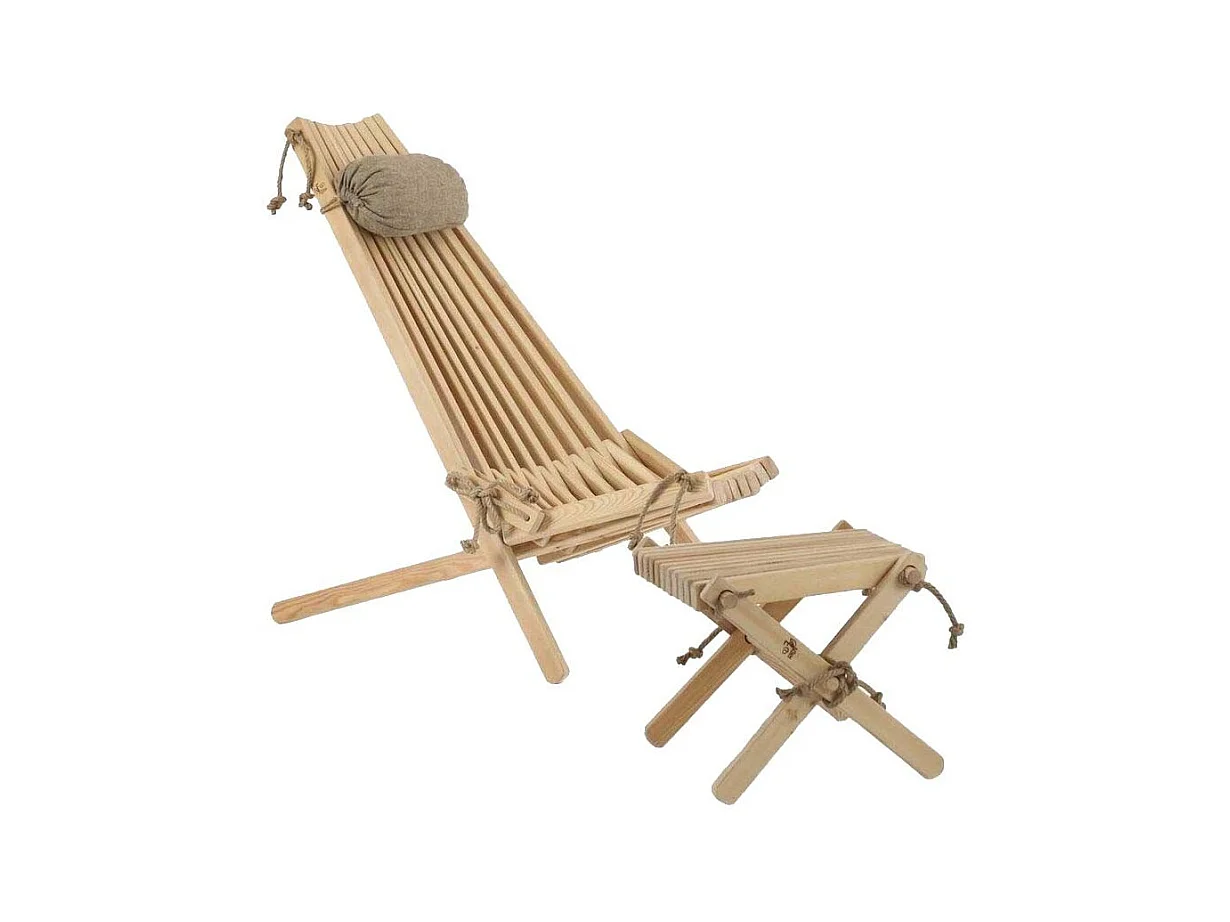Chilienne scandinave avec repose-pieds Mélèze