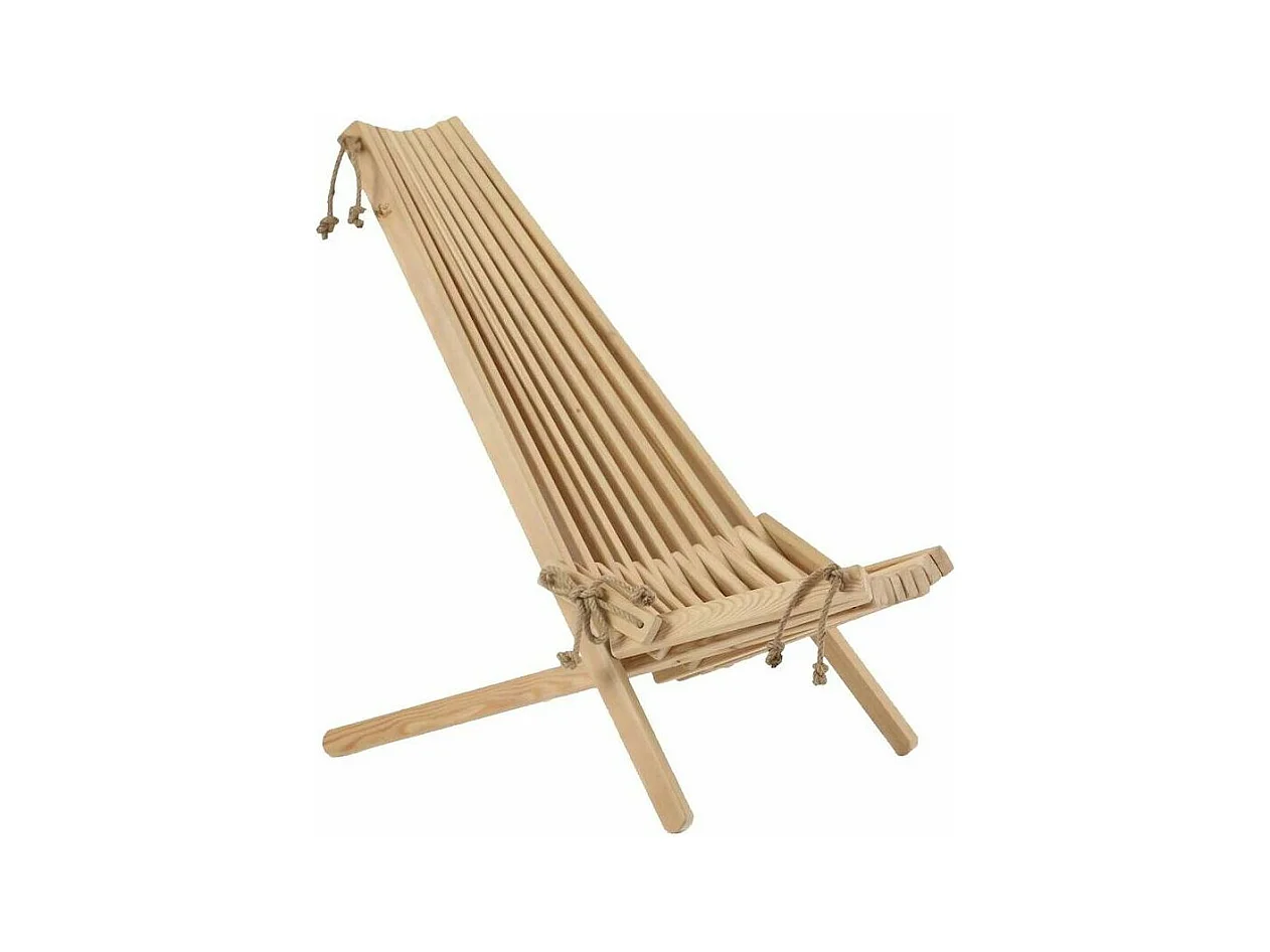 Chilienne scandinave avec repose-pieds Mélèze