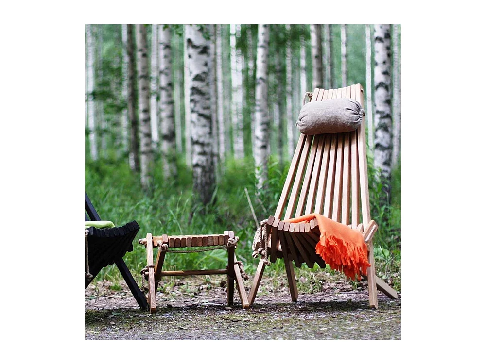 Chilienne scandinave avec repose-pieds Mélèze