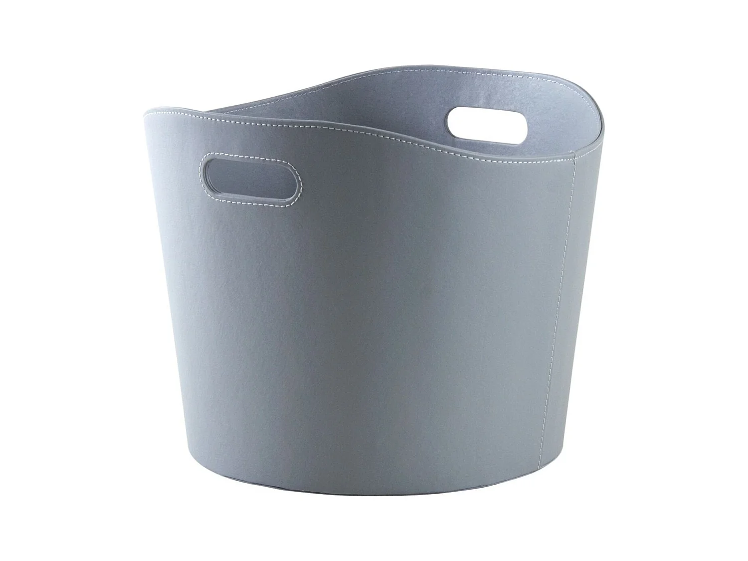 Corbeille à bûches en polyuréthane gris