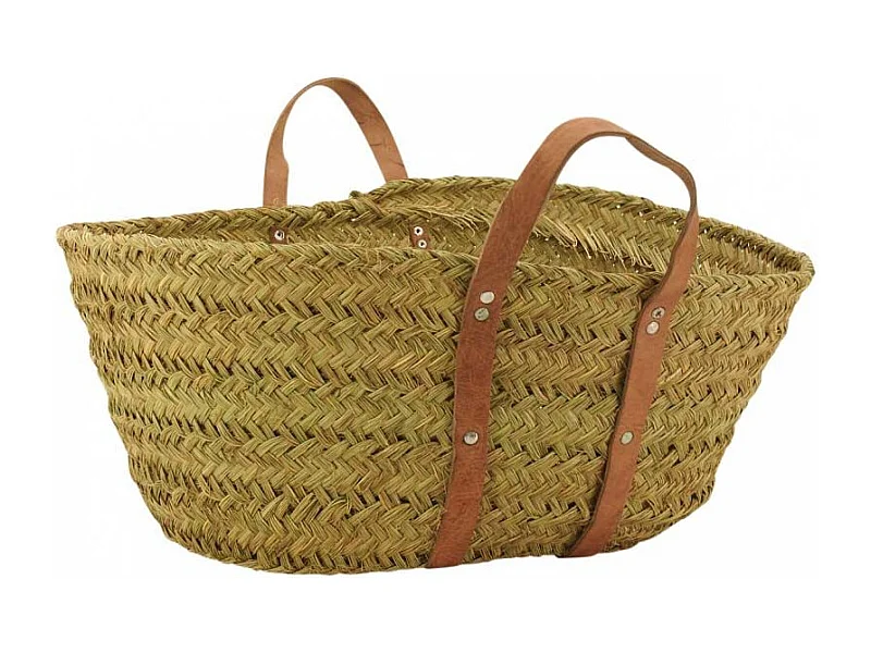 Feuerholzkörbchen aus Binsenholz