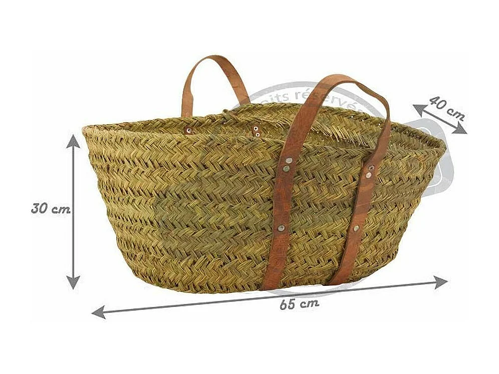 Feuerholzkörbchen aus Binsenholz