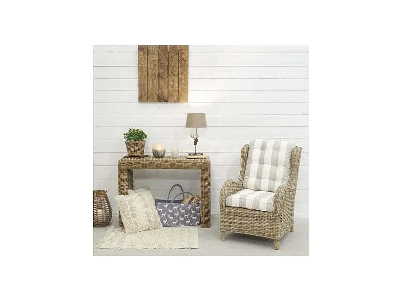 Graue Holztragetasche aus Wollfilz