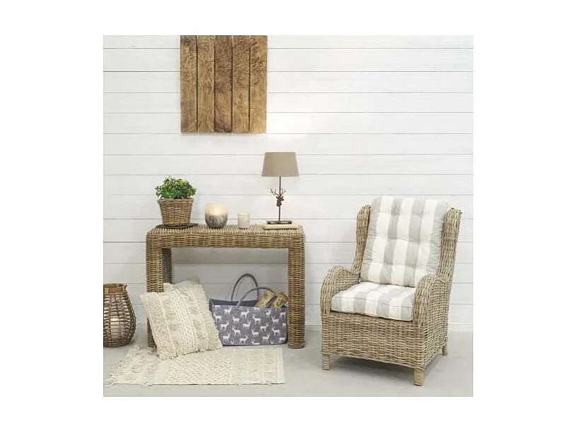 Graue Holztragetasche aus Wollfilz