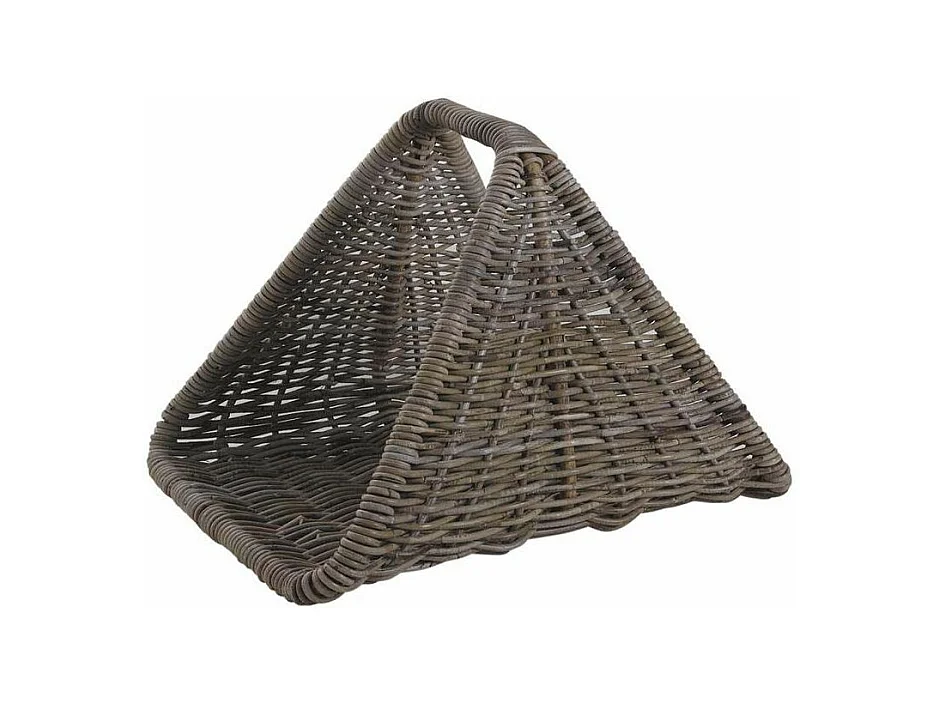 Série de 2 paniers à bûches en poelet gris