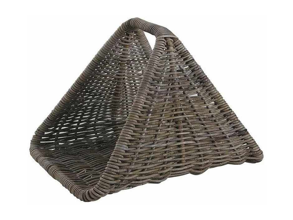 Série de 2 paniers à bûches en poelet gris