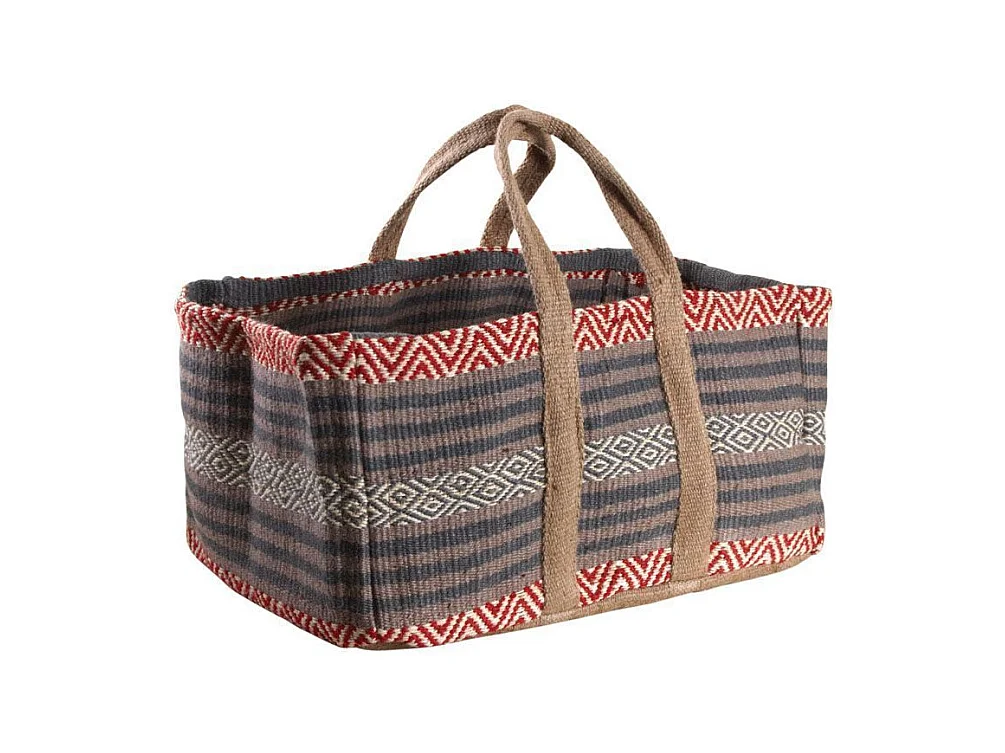 Sac à bûches en toile de jute épaisse Pampa