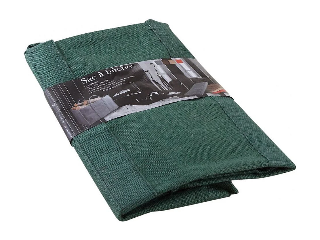 Sac à bûches en jute