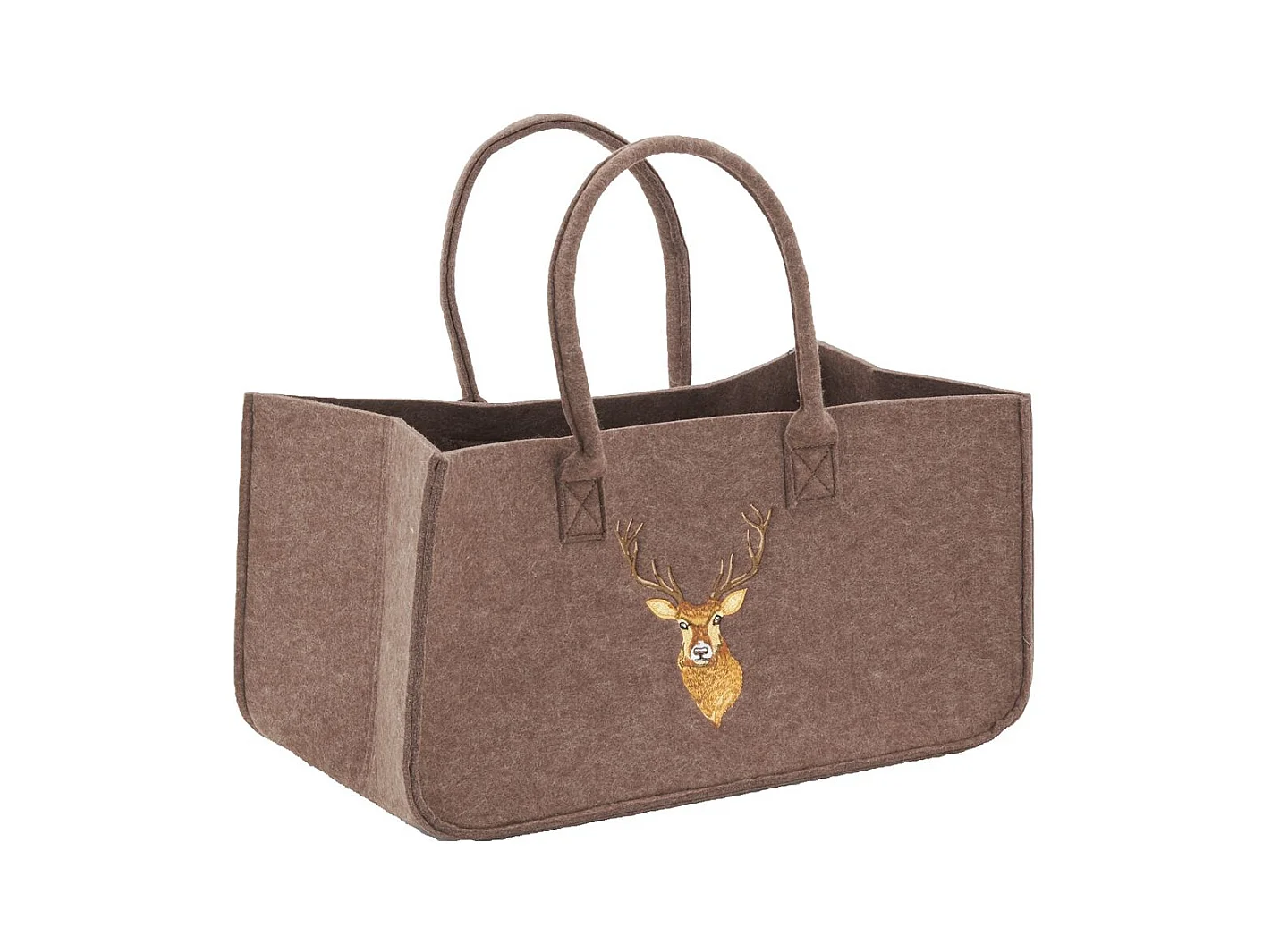 Sac à bûches en feutrine 50 x 25 cm