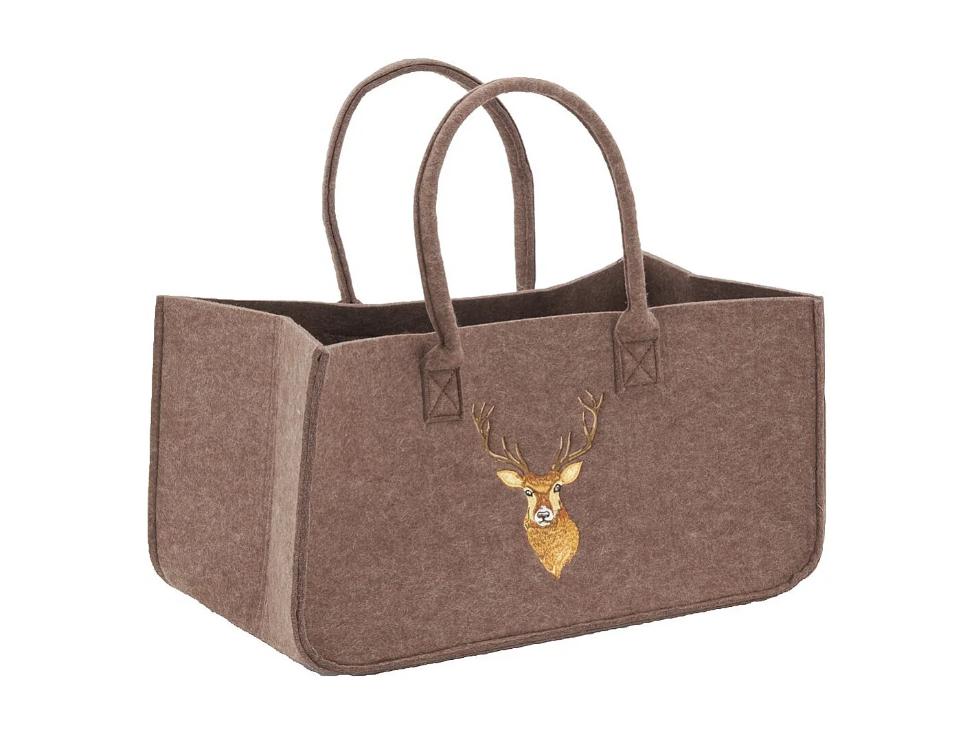 Sac à bûches en feutrine 50 x 25 cm