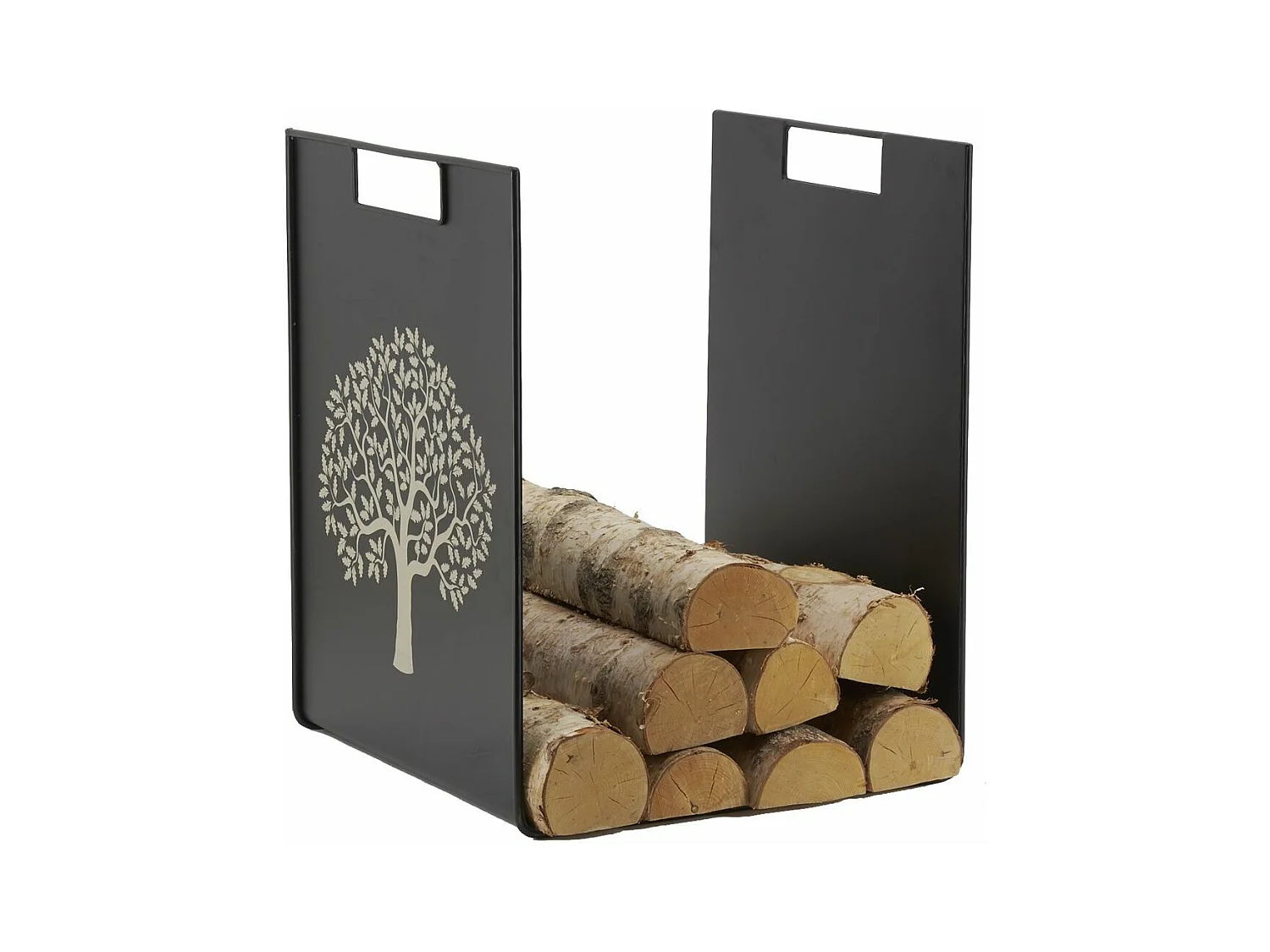 Porte-bûches en métal