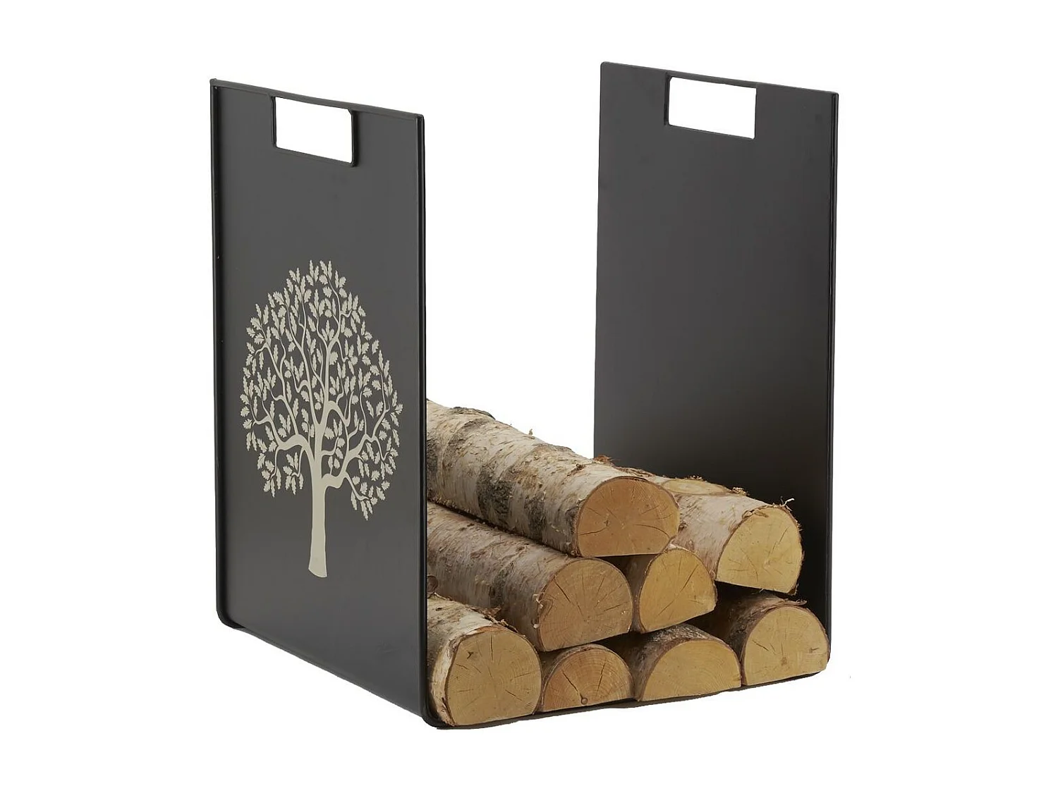 Porte-bûches en métal