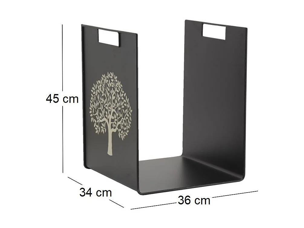 Porte-bûches en métal