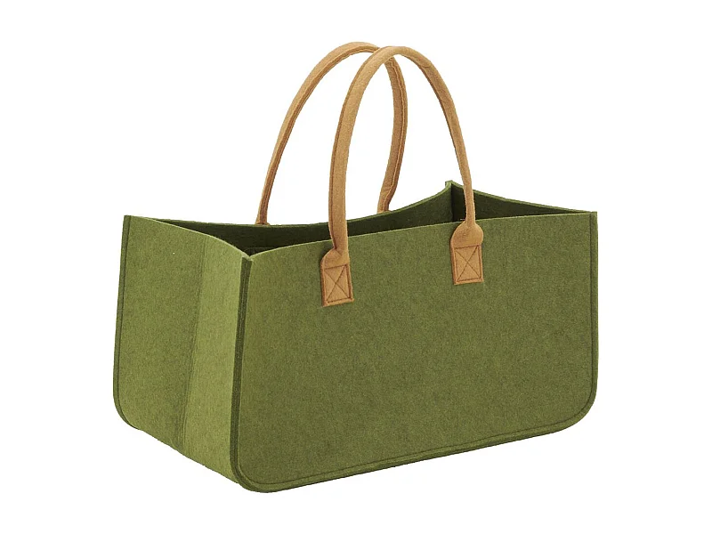 Sac à bûches en feutrine 50 x 25 cm
