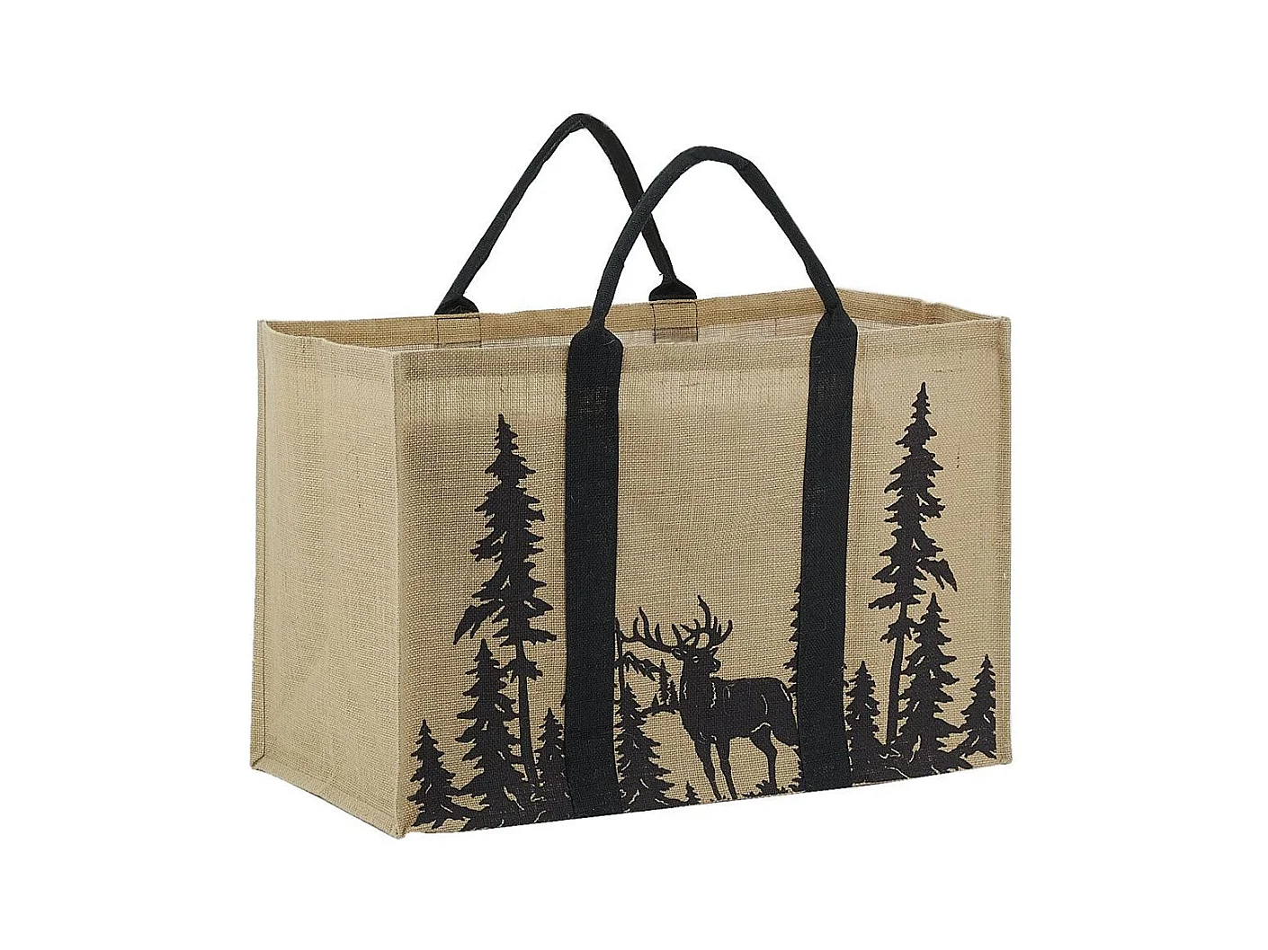 Sac à bûches en jute