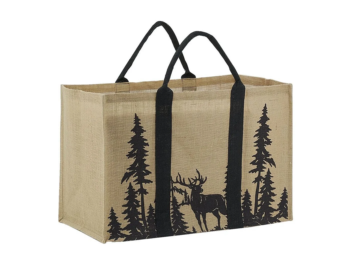 Sac à bûches en jute