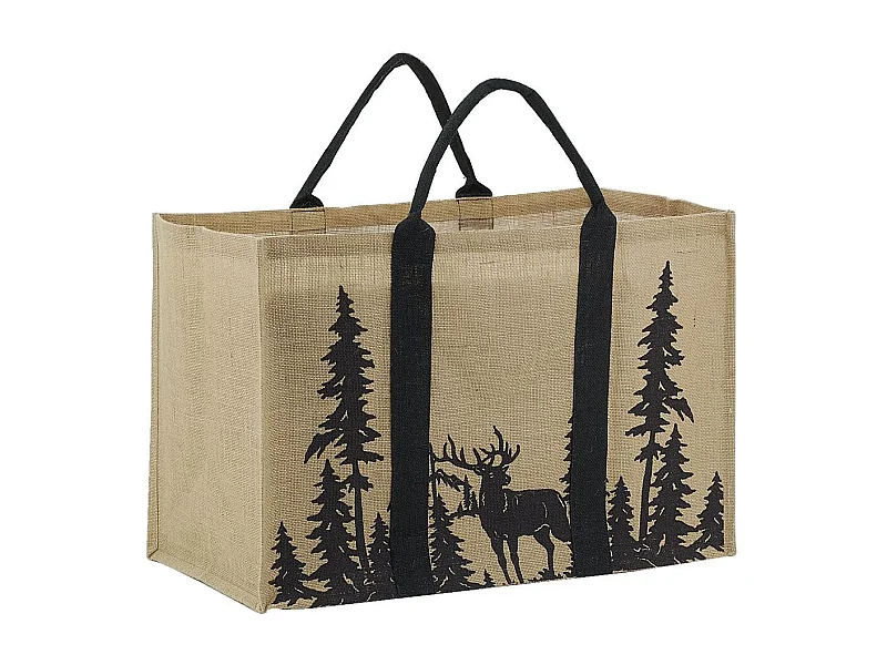 Sac à bûches en jute