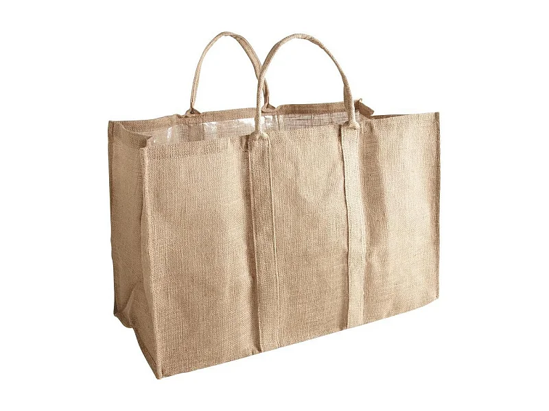 Sac à bûches en jute