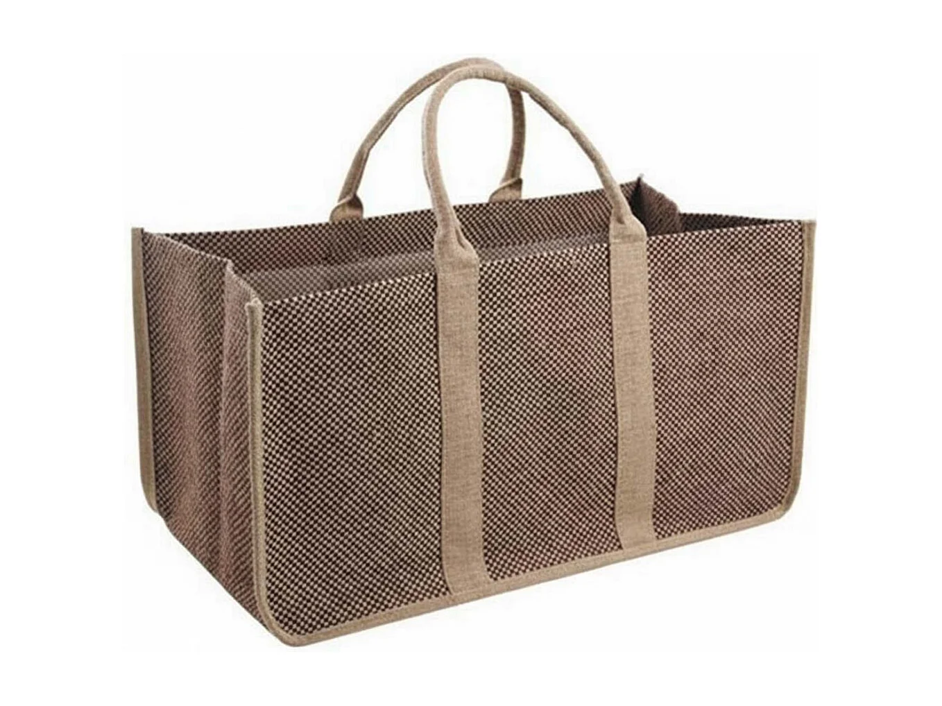 Sac à bûches en toile de jute