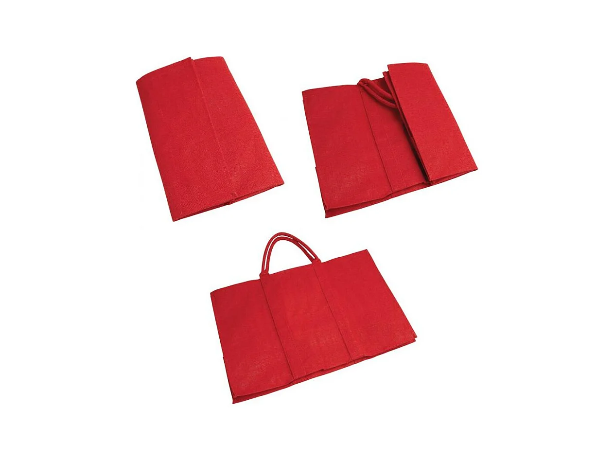 Sac à bûches en jute