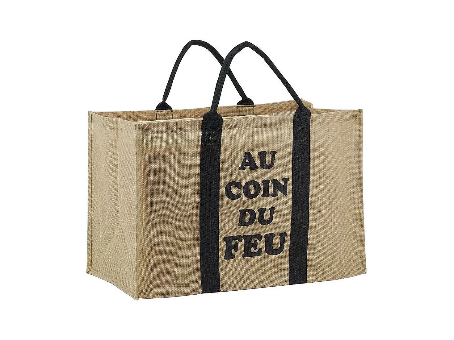 Sac à bûches en jute