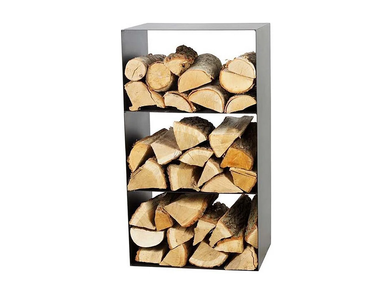 Porte-bûches 3 étages en acier Lublin