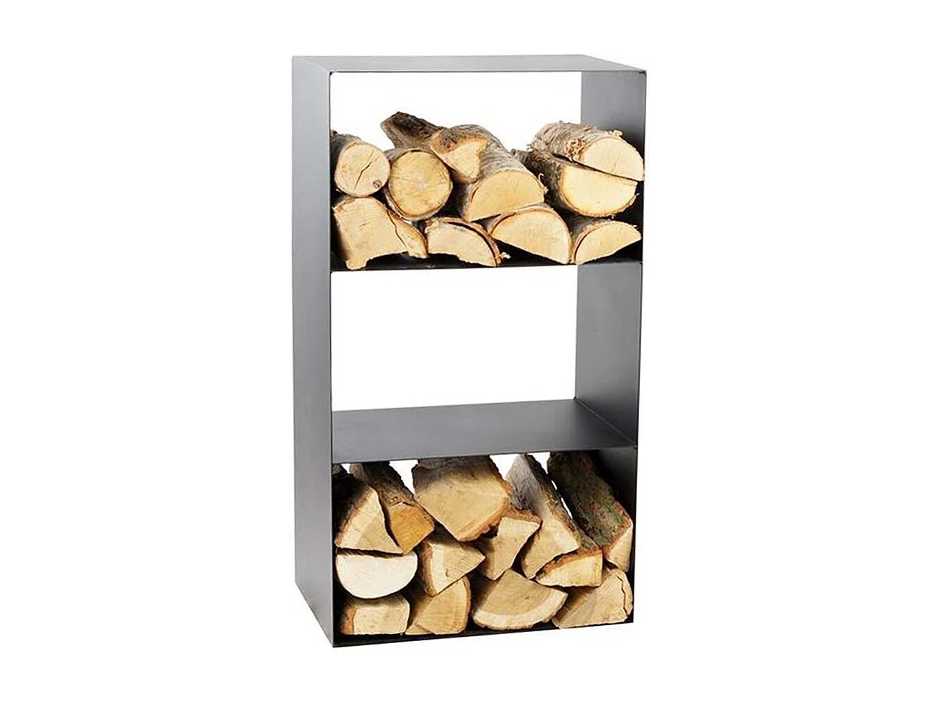 Porte-bûches 3 étages en acier Lublin