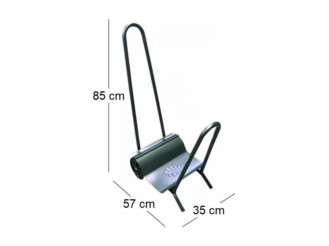 Chariot à bûches charges lourdes fabrication Française
