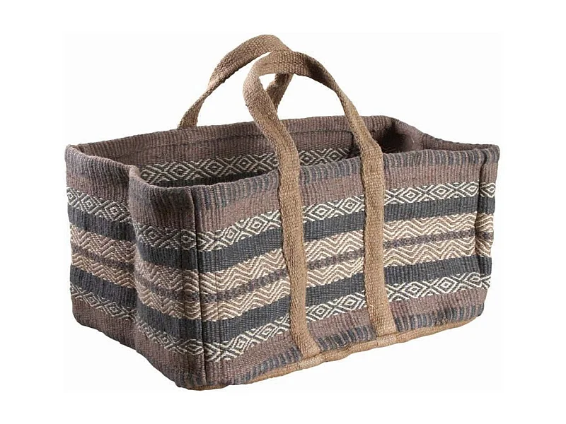 Sac à bûches en toile de jute épaisse Pampa